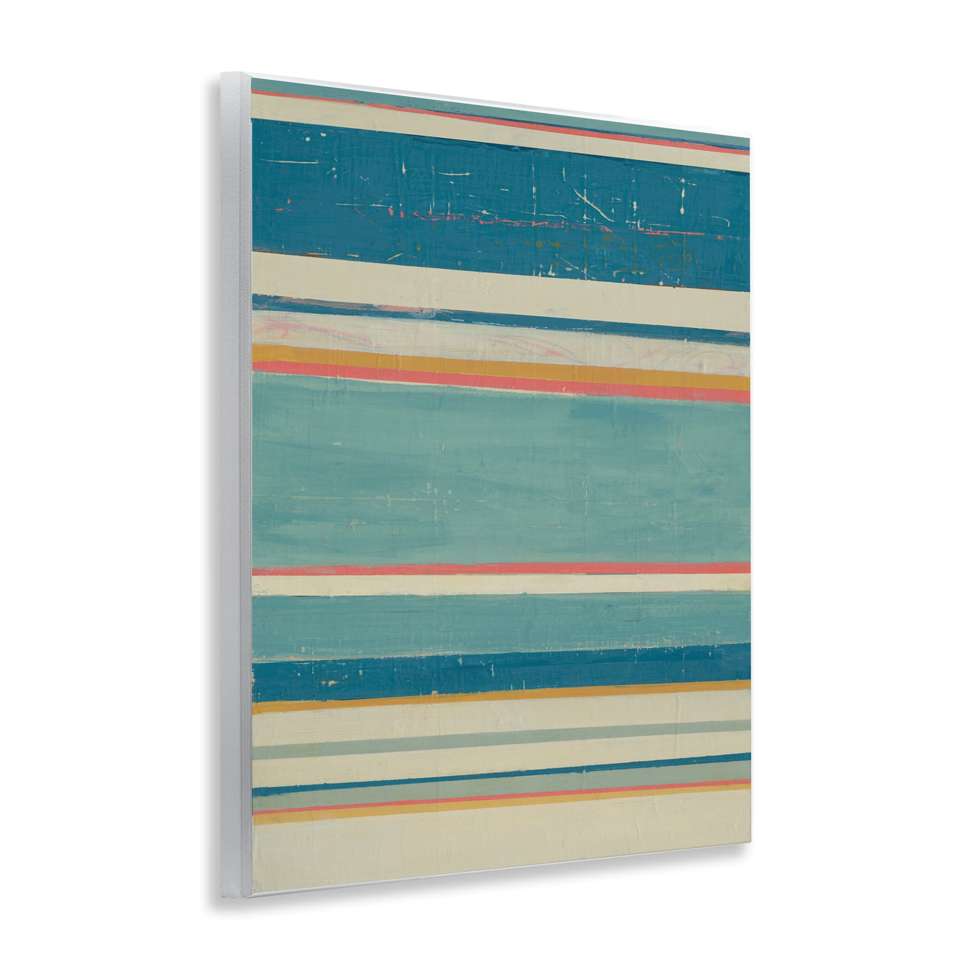 Stupell Industries Nautical Linear Pattern Abstract Painting Unframed Art Print Wall Art, 11 x 14