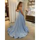 thumbnail image 2 of Vestido de fiesta Fu Jiang con lentejuelas brillantes en forma de A y bolsillos 2025, 2 of 3