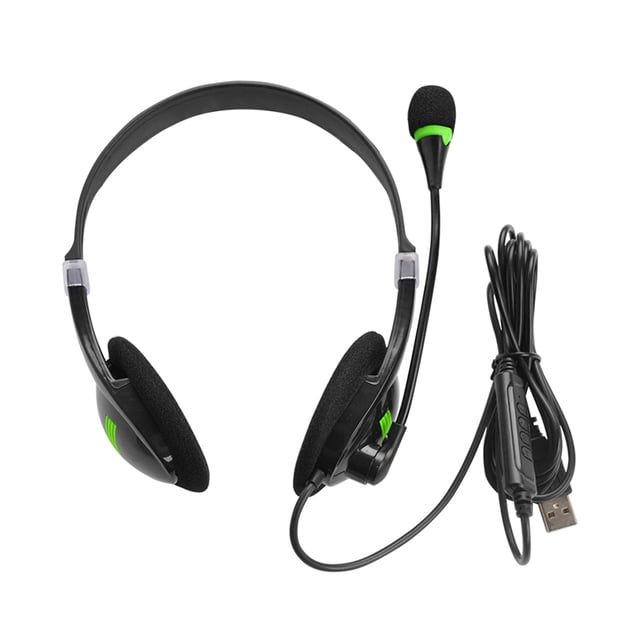 Auriculares USB con micrófono y cancelación de ruido para ordenador, para centros de llamadas y oficinas
