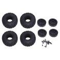 thumbnail image 2 of Neumático De Rueda RC, Neumático De Coche RC Con Buje Uso Duradero Agarre Mejorado Ligero Para Axial SCX24 1/24, 2 of 7