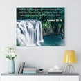 thumbnail image 2 of Scripture Walls  The Lord is Merciful and Gracious Exodus 23:25 Bible Verse Canvas Christian Wall Art Ready to Hang Unframed, 2 of 9