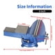 thumbnail image 5 of Tornillo de Banco Nakkaa de Hierro Fundido con Base Giratoria de 6" - Alta Resistencia, 5 of 7