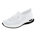 thumbnail image 4 of Mepaouo Orthopedic Shoes for Women Wide Width Walking Slip on Sneakers Arch Support Nurse Walking Flats, 4 of 5