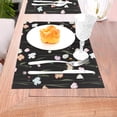 thumbnail image 5 of YFYANG Washable Heat-Resistant Placemats, 70% PVC/30% Polyester, Floral Art Patterns Kitchen Table Mat, 12" x 18" 4 Pcs, 5 of 6