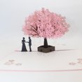 thumbnail image 1 of Tarjeta de felicitación tridimensional 3D creativa ondas flores de cerezo regalos de cumpleaños del día de San Valentín para niñas ZefeiWu 8390611515119, 1 of 1