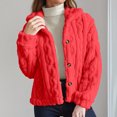 thumbnail image 2 of Double Faced Stand Collar Reversible Short Coat Winter Warm Soft Outerwear Casual Trench Style Jacket for Women, 2 of 8