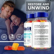 (2 Pack) Vitality Gummy Dots, Vitality Naturals Gummy Dots, All Natural 500MG Supplement, Vitality Gummies For Overall Wellness, Official VitalityGummy Dots 20 Reviews (120 Gummies)