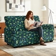 thumbnail image 3 of SCRAWLGOD St Patrick's Leaf Heart Print Stretch Recliner Slipcover for Living Room Anti Scratch Recliner Cover Anti Slip 2 Seater Reclining Cover with Pocket, 3 of 8