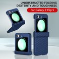 thumbnail image 2 of Allytech Slim Matte Case for Samsung Galaxy Z Flip5, [Hinge Protection] Metal Frosted Texture Case for Women Men, Shockproof Anti-Scratch Rugged Case for Samsung Galaxy Z Flip5 - Darkblue, 2 of 6