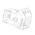 thumbnail image 1 of koolsoo Reptile Feeding Box Accessory Animal Habitat Cage for Tarantula Gecko Turtle, 1 of 9