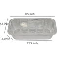 50 Pack 2Lb Heavy Duty Aluminum Foil Loaf Pans Premium Bread Tins for