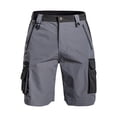 thumbnail image 4 of YLSDY Men's Water Resistant Cargo Shorts, Slightly Stretch Durable Fabric, Multi-Pocket Solid Shorts Gray XXL, 4 of 5