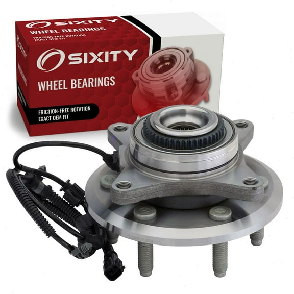 Sixity Auto 515142 Front Wheel Bearing Hub Assembly compatible with Ford F-150 Expedition, for Lincoln Navigator 2011-2014 - 6 Lug w/ ABS