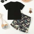thumbnail image 5 of Little Boy Clothes Set Toddler Boy Outfit Boys Short Sleeved Shorts Two Piece Suit Comfortable Breathable Fashionable Children Suit Toddler Boy Short Set, 5 of 7