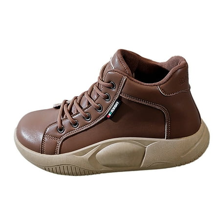 

nsendm Women s Comfort Slip On Sneaker Casual Sneakers for Women Trendy Brown 39