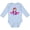 AE-Light Blue, variant on Inktastic Pilot Girl, Airplane, Plane, Flying, Brown Hair Girls Long Sleeve Baby Bodysuit
