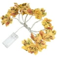 thumbnail image 1 of 10LED Simulation Yellow Maple Leaves Shape String Lights Copper Wire Light Home Outdoor Garden Decoration, 1 of 13