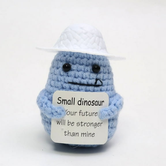 Handmade Crochet Life Potato Positive Gift,Emotional Uplifting Support Cheer Up Knitted Small Pickle Potato for Women Men Birthday Easter Funny Cute Stocking Stuffers Christmas Graduation