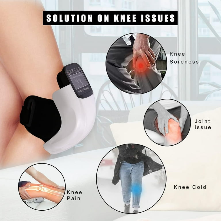 Wireless Heating Knee Massager Infrared Physiotherapy Vibration Massage  Kneecap Brace Relieve Rheumatic Arthritis Pain For Knee 