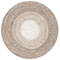 thumbnail image 2 of SAFAVIEH Braided Osmond Geometric Polyester Reversible Area Rug, Brown/Beige, 3' x 3' Round, 2 of 7