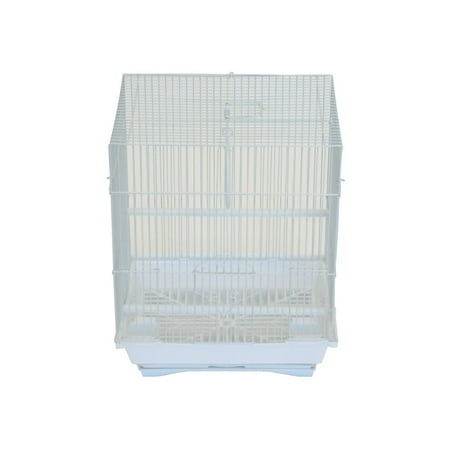 UPC: 0833775010642 | YML 1124WHT Flat Top Small Parakeet Cage