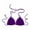 Purple, variant on Prolriy Bikini Tops for Women, Women's Summer Solid Color Hand Crochet Swimsuit Euramerican Swimsuit Bikini Top Bras for Women, Womens Bras Black M