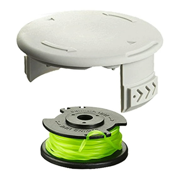 Trimmer Spool Cover and Line for RYOBI 522994001 AC14HCA RAC143 with 20FT Nylon Rope Compatible with 18V 24V 40V Models