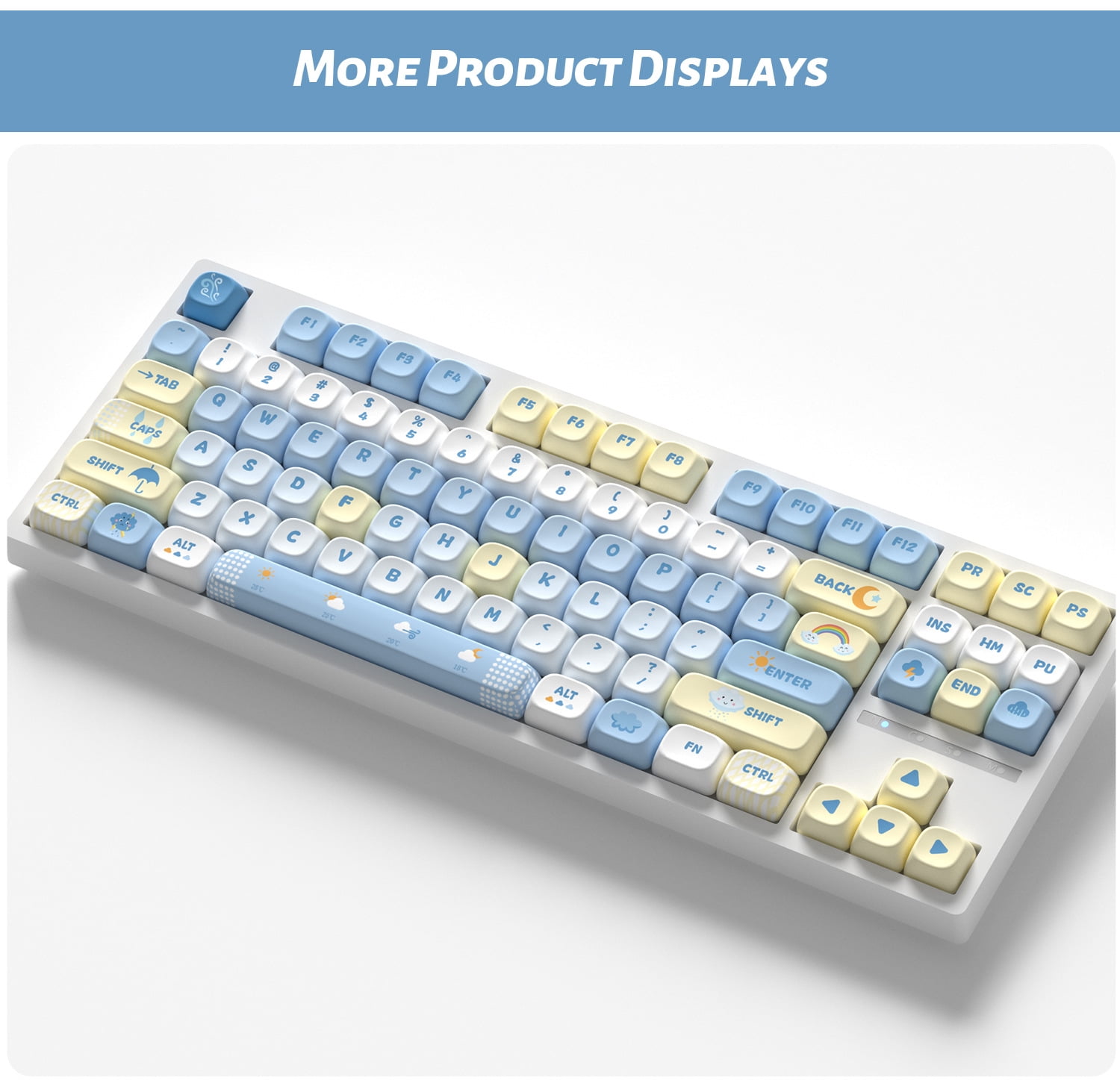 Weather Keycaps 121 Keys PBT Material MOA XOA Profile DYE-SUB For MX Switch Wooting Mechanical Keyboard Keycaps ISO ANSI Layout