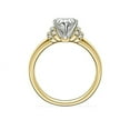 thumbnail image 2 of 0.65 Ct Heart Cut Natural Diamond Unique Solitaire Ring for Anniversary Solid 18K Yellow Gold Size 4, 2 of 6