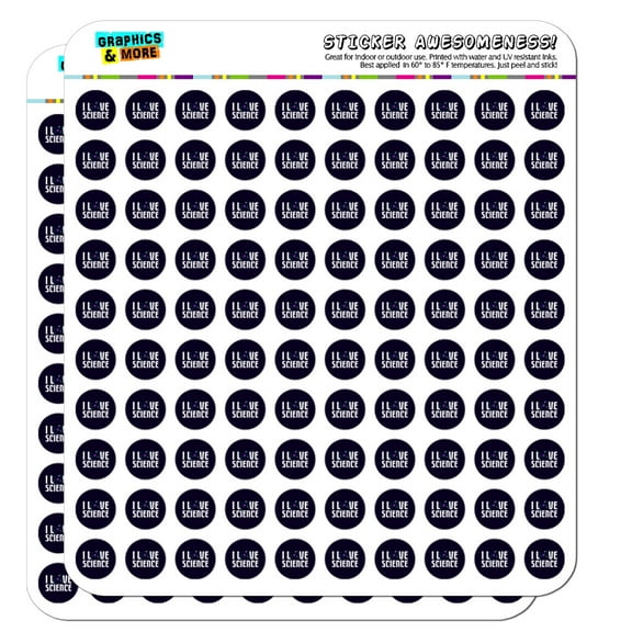 I Love Science Atom Planner Calendar Scrapbooking Crafting Stickers