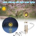 thumbnail image 3 of luz solar,Carillones de viento solares para colgar en el exterior, decoración para exteriores, carillón de viento solar, luz LED cálida, regalo de condolencia conmemorativo único con tubos de metal, a Muyoka Hogar, 3 of 6