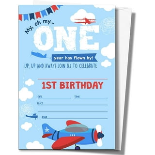 Birthday Invitations with Envelopes (15 Pack) - Rainbow