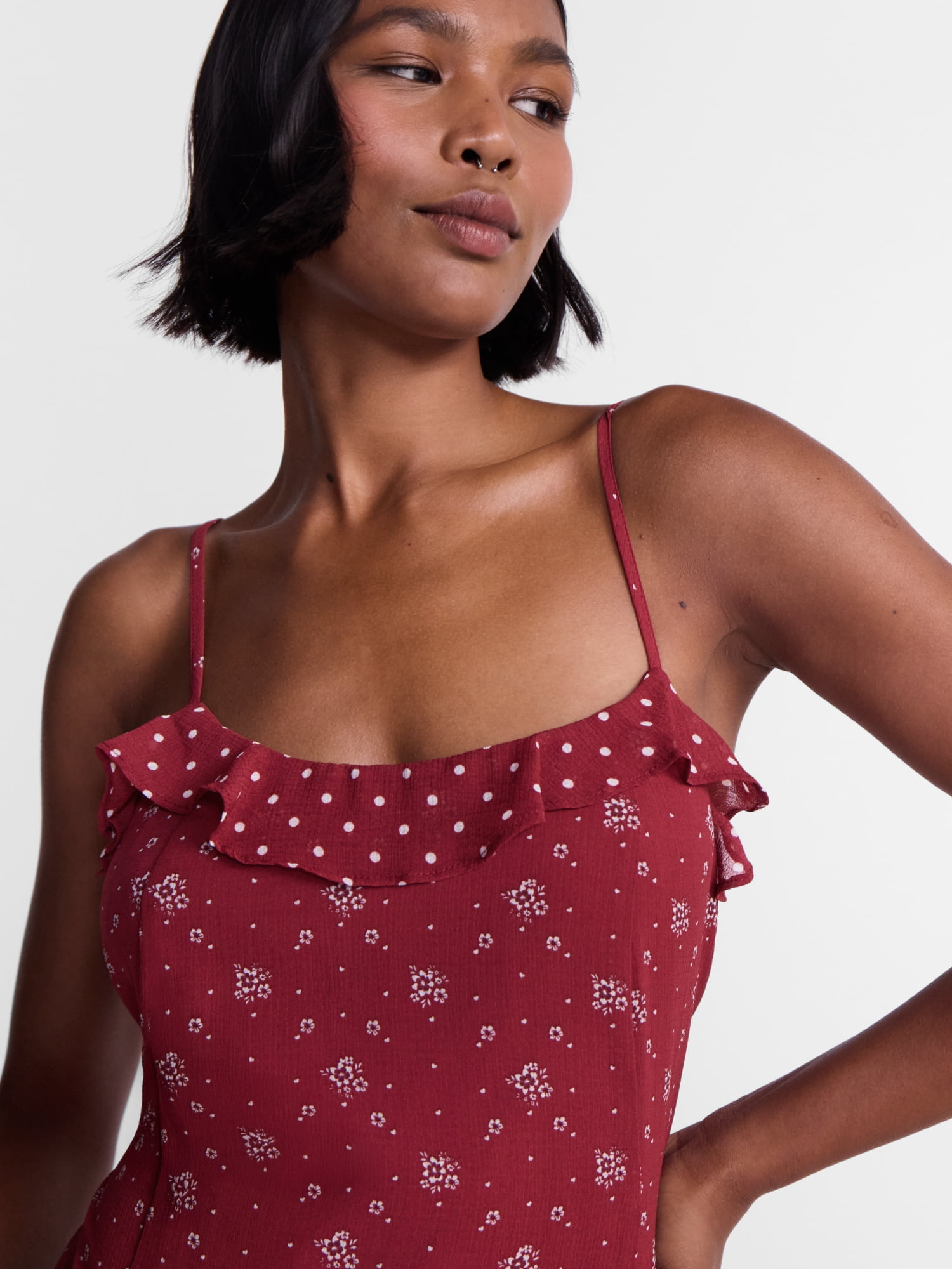 No Boundaries Printed Swing Mini Dress, Women's XXS-XXL
