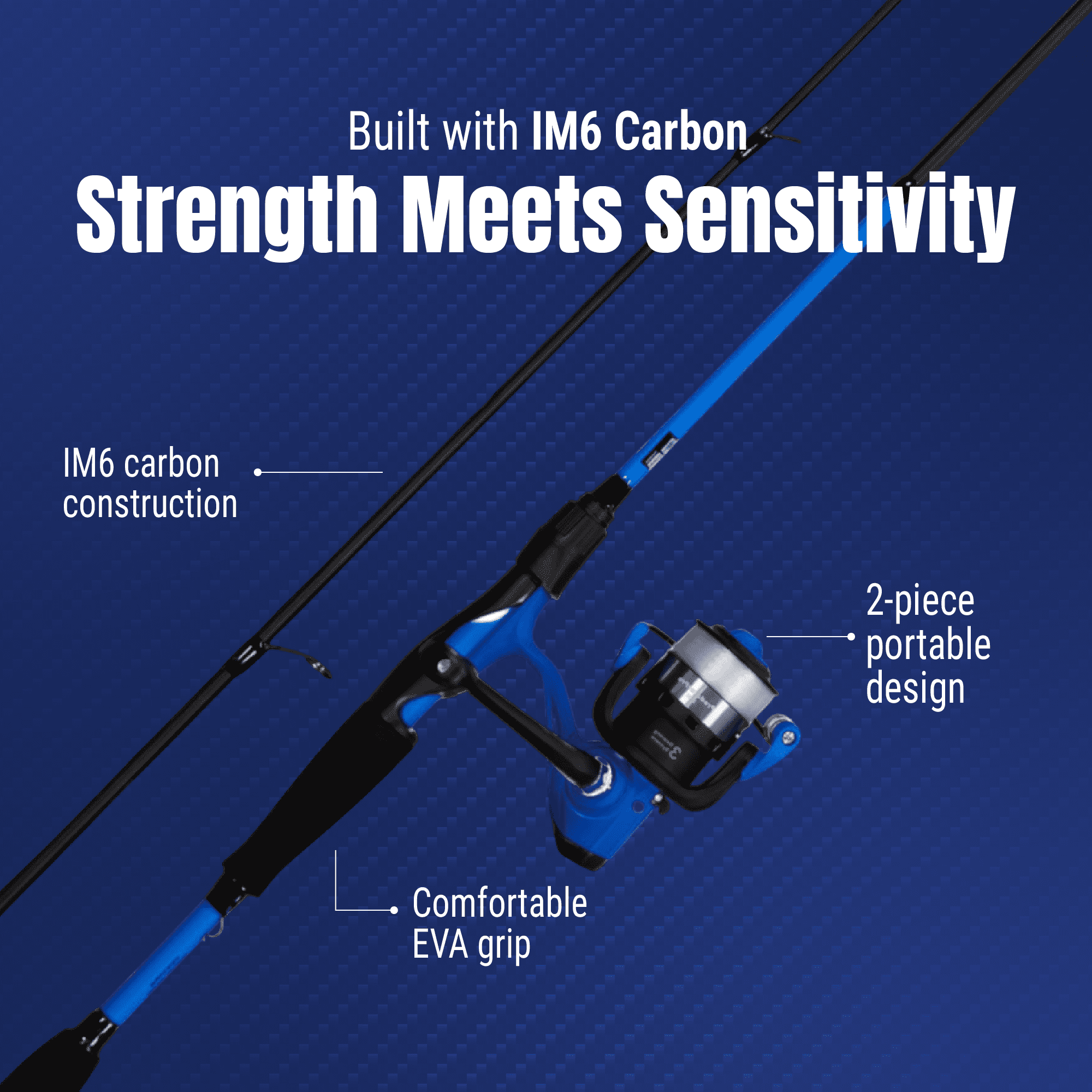 Reaction Tackle Spinning Reel and Fishing Rod Combo - Ultra Light - For Panfish and More