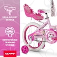thumbnail image 3 of Huffy 16" Disney Princess Kids' Bike, Fits Riders 3'5" - 4'0", Pink, Child, Girl's, 3 of 15
