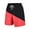 Red, variant on LpwkSSA Mens Athletic Swim Trunks Side Panel Design Quick Dry Fabric Relaxed Silhouette for Beach Trips Gray M