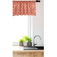 thumbnail image 3 of Ambesonne Geometric Window Valance, Checked Pattern with Dots in Squares Diagonal Retro Style, Curtain Valance for Kitchen Bedroom Decor with Rod Pocket, 54" X 18", Sky Blue Marigold, 3 of 3