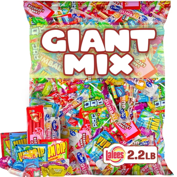 Lalees Assorted Bulk Fun-Size Candy Pack, 2.2 lb Variety Valentine's Day, Pinata Stuffers & Party Treats