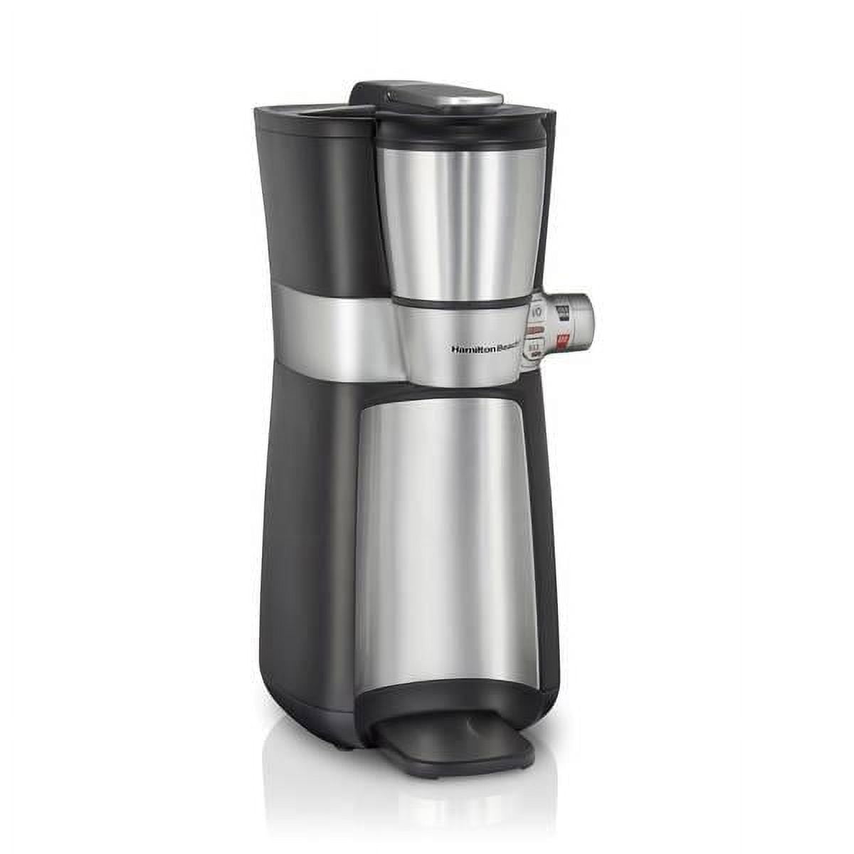 Hamilton Beach  16 oz Cold Brew & Hot Coffee Maker, Black & Silver