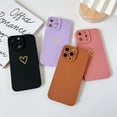 thumbnail image 5 of Compatible with iPhone 14 Pro Max Case 6.7" 2022,Cute Plated Love Heart with Anti-Fall Lens Cameras Cover Protection Soft TPU Shockproof Anti-Drop Phone Case for Women Girls Men,Black, 5 of 6