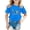 Blue, variant on Kids Shirts Awareness Day Short Sleeve T Shirt for Kids Girls Youth Ribbed Blend Casual Tee Children White 3 Years-4 Years
