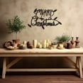thumbnail image 2 of LaModaHome Merry Christmas Printed Metal Wall Art,Festive Holiday Themed Decor,Seasonal Home Adornment with Christmas Lights Motif, Unique Xmas HangingHome Decoration Gift -19.7"x31.5"/50x80cm, 2 of 5