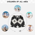 thumbnail image 6 of White Paper Art Black Background Boys' Swim Trunks Board Shorts Beach Pants Bathing Bottoms 5T, 6 of 8