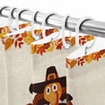 thumbnail image 6 of Shower Curtain 36"W x 72"L Give Thanks Autumn Thanksgiving Turkey Fabric Shower Curtains Set with Hooks Water Repellent Bathroom Curtains Machine Washable Bathroom Accessories, 6 of 6