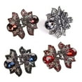 thumbnail image 2 of Mini Jaw Clips Metal Crystal Hair Claws Non Slip Flower Barrette Vintage Metal Rhinestone Hair Clip Accessories for Women Girls, 2 of 9