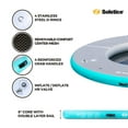 thumbnail image 3 of Solstice 10 Foot Inflatable 7-10 Person Circular Mesh Dock Floating Island Platform w/Cup Holders, 3 of 9