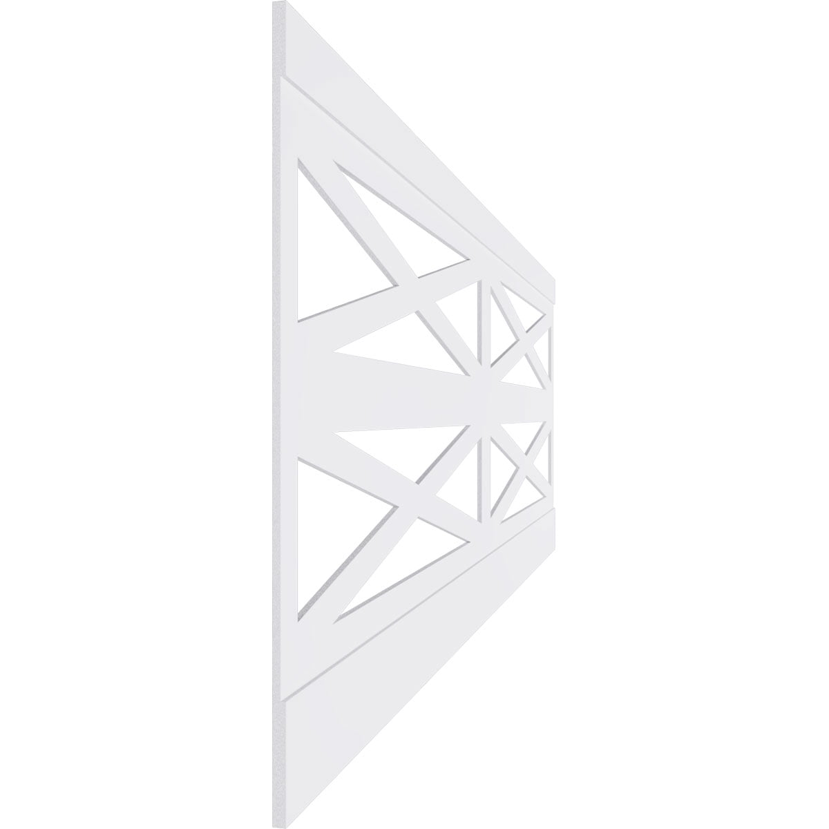 Ekena Millwork 36"H x 94 1/2"W Farmhouse Fence PVC Wainscot Paneling Kit