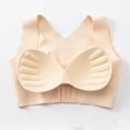 thumbnail image 6 of Women Seamless Bra Underwear Front Buckle Push Up Bralette Cross Back Tank Top, 6 of 19