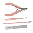 thumbnail image 5 of Nail Clipper Set Stainless Steel Multifunctional Portable Manicure Tool Set for Home Shop Travel Pink, 5 of 5