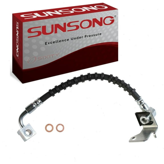 Sunsong Front Left Brake Hydraulic Hose compatible with Ford Ranger 2.3L 2.5L 3.0L 4.0L L4 V6 1998-2011